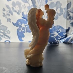 Seraphine Ivory and Peach Angel Figurine